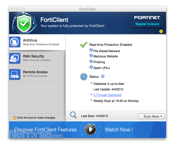 Forticlient 5.4 download mac high sierra